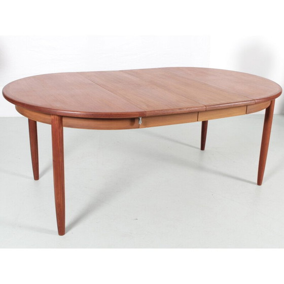 Image 1 of Scandinavische vintage teakhouten uitschuifbare tafel