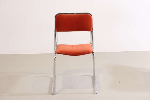 2x Vintage Buisframe Stoelen