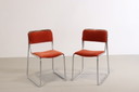 2x Vintage Buisframe Stoelen