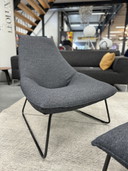 Jess Design Beal fauteuil Met poef stof 