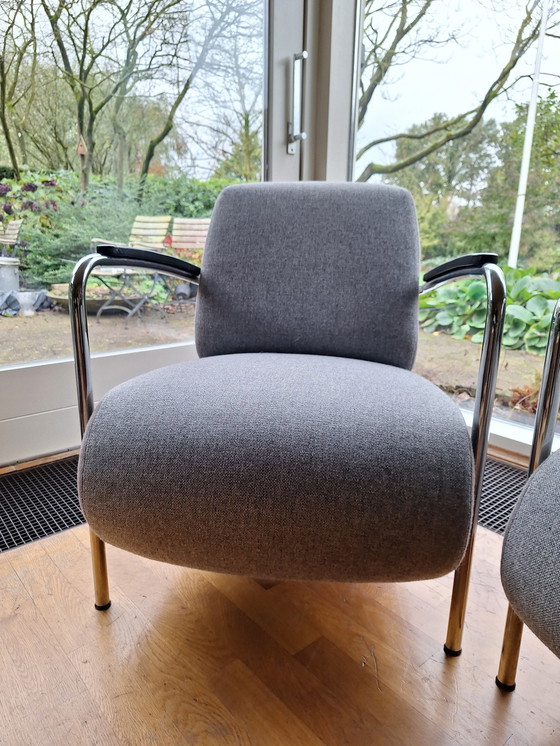 Image 1 of 2X Movani Bouwhuis Fauteuils Grijs