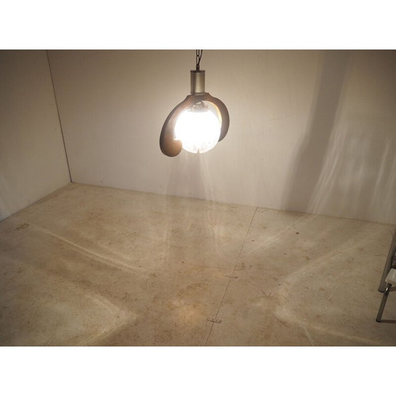 Image 1 of Glazen kroonluchter uit Mid Century, Italië 1950