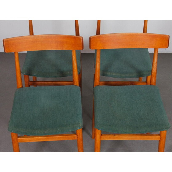 Image 1 of Set van 4 vintage houten stoelen, Tsjecho-Slowakije 1960