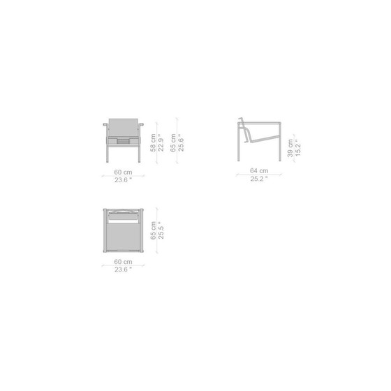 Image 1 of 2X Cassina LC1 Fauteuil | Le Corbusier