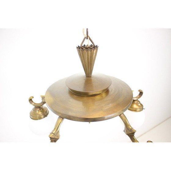 Image 1 of Vintage Art Deco kroonluchter, jaren 1930