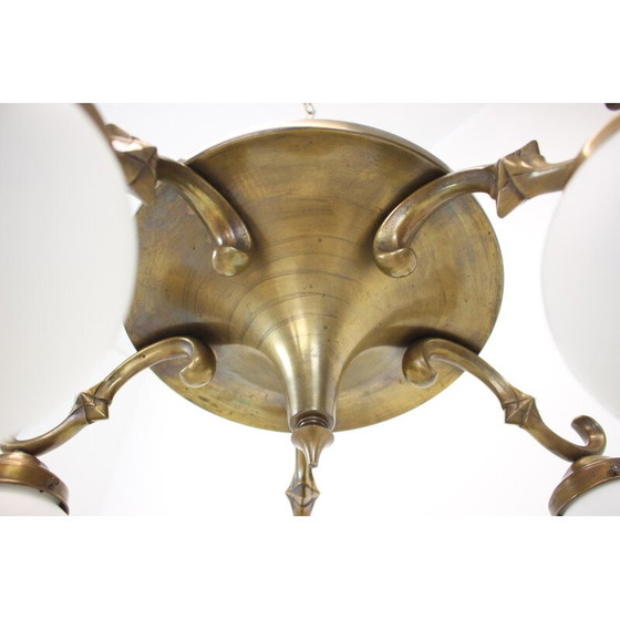 Image 1 of Vintage Art Deco kroonluchter, jaren 1930