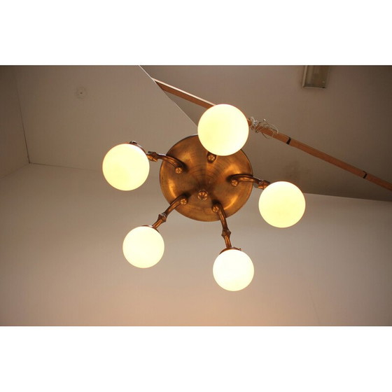 Image 1 of Vintage Art Deco kroonluchter, jaren 1930