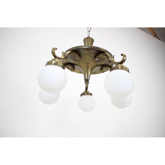 Image 1 of Vintage Art Deco kroonluchter, jaren 1930