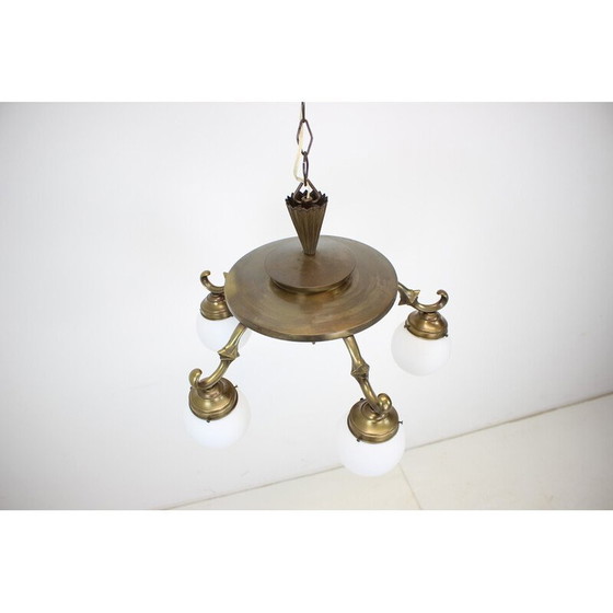 Image 1 of Vintage Art Deco kroonluchter, jaren 1930