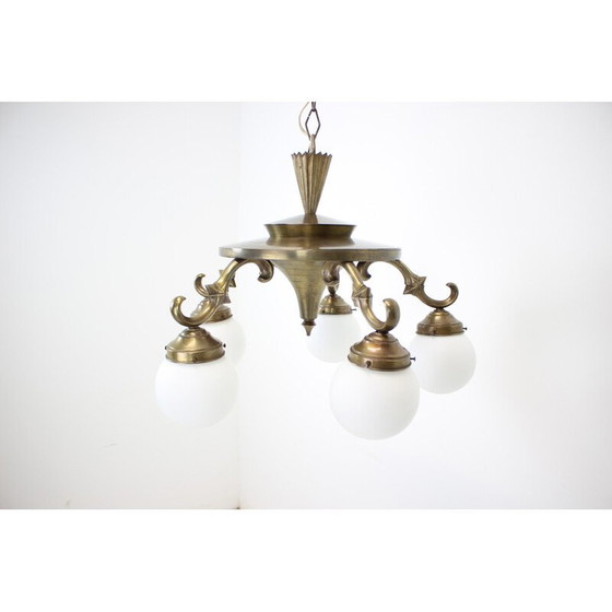 Image 1 of Vintage Art Deco kroonluchter, jaren 1930