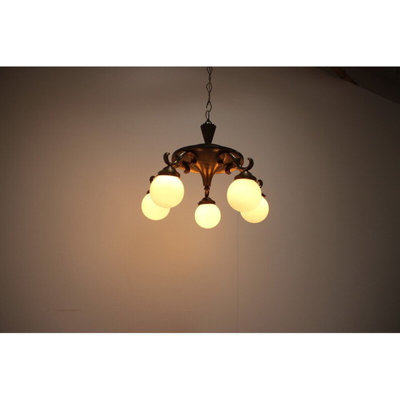 Image 1 of Vintage Art Deco kroonluchter, jaren 1930