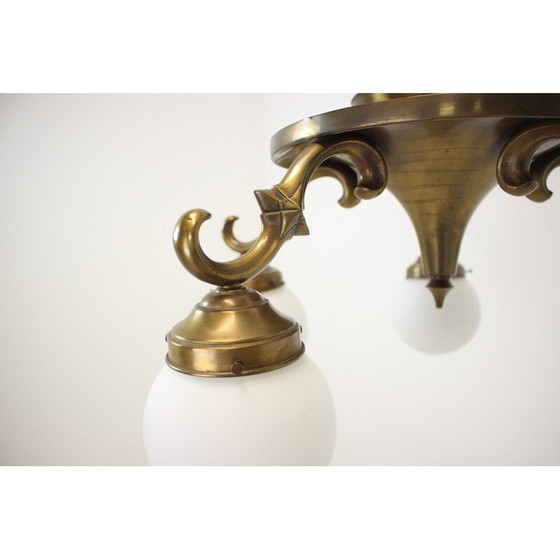 Image 1 of Vintage Art Deco kroonluchter, jaren 1930