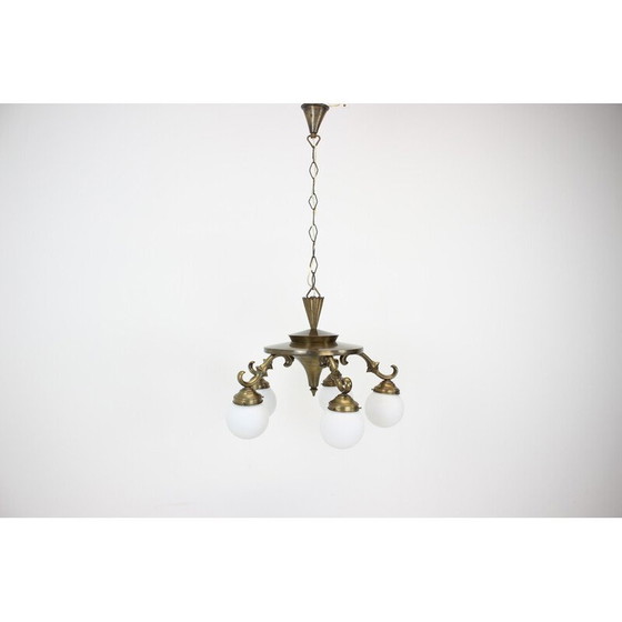 Image 1 of Vintage Art Deco kroonluchter, jaren 1930