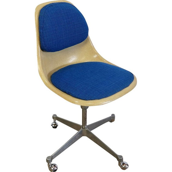 Image 1 of Vintage fiberglas draaistoel van Charles en Ray Eames voor Herman Miller, 1970