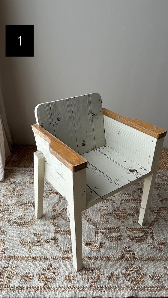 Image 1 of 2 Stuks Piet Hein Eek Kinderstoelen