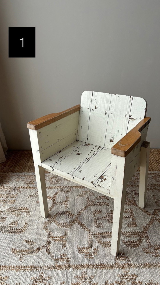 Image 1 of 2 Stuks Piet Hein Eek Kinderstoelen