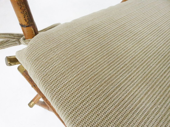 Image 1 of Set van twee bamboe armstoelen, Italië 1960'S