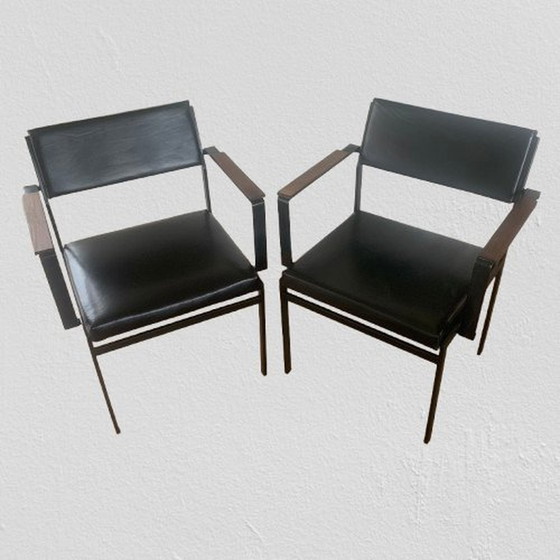 Image 1 of Set van 3 FM17 Stoelen van Cees Braakman voor Pastoe