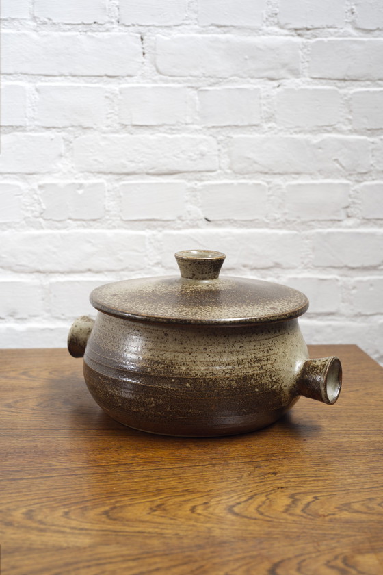 Image 1 of Franse keramische pot van Jean Tessier, jaren 1970