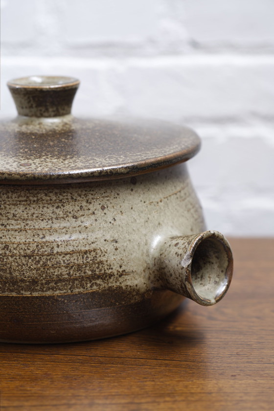 Image 1 of Franse keramische pot van Jean Tessier, jaren 1970