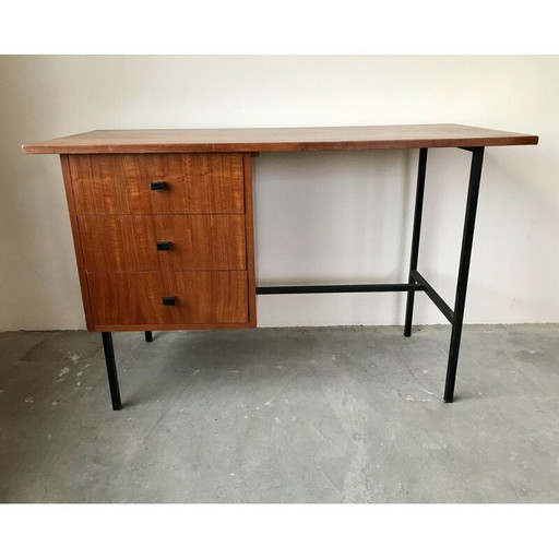 Vintage teakhouten bureau, 1950