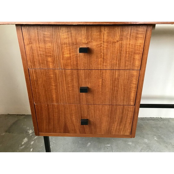 Image 1 of Vintage teakhouten bureau, 1950