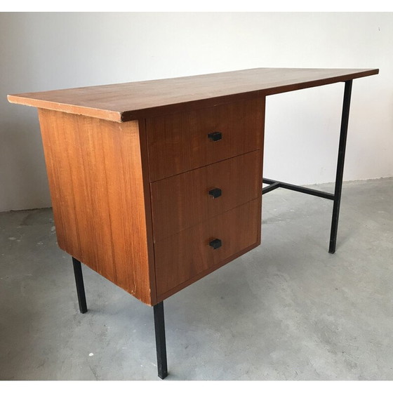 Image 1 of Vintage teakhouten bureau, 1950