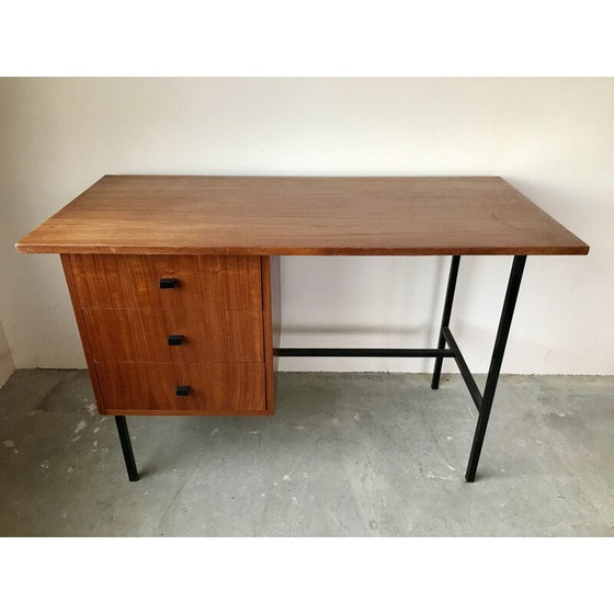 Image 1 of Vintage teakhouten bureau, 1950