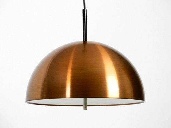 Image 1 of originele 1970 Space Age Staff hanglamp met koperen kap in perfecte staat