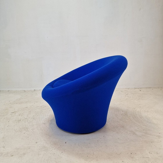 Image 1 of Vintage fauteuil met voetenbank in Kvadrat wollen stof van Pierre Paulin voor Artifort, 1960