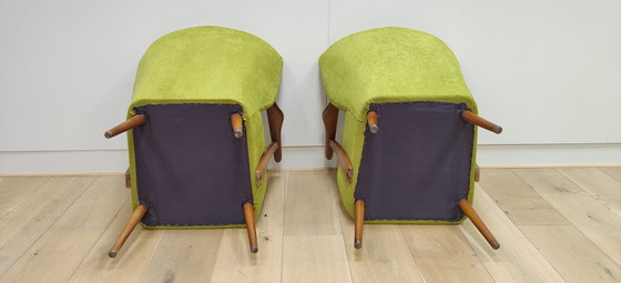 Image 1 of 2x Vintage fauteuils - Mid Century | Nieuwe bekleding