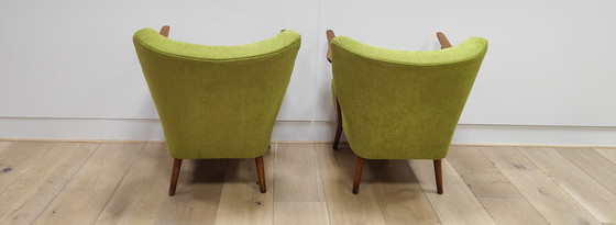 Image 1 of 2x Vintage fauteuils - Mid Century | Nieuwe bekleding