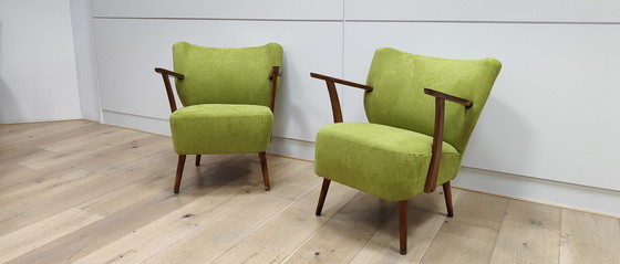 Image 1 of 2x Vintage fauteuils - Mid Century | Nieuwe bekleding