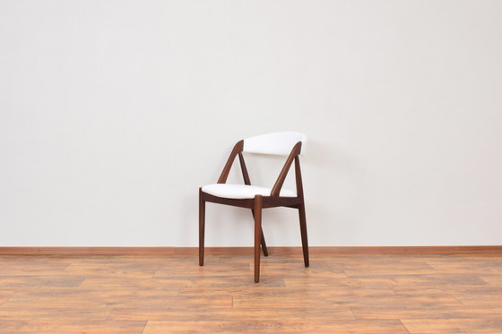 Image 1 of Mid Century Teak & Boucle Stoelen Model 31 Door Kai Kristiansen Voor Schou Andersen, 1960S, Set Van 4