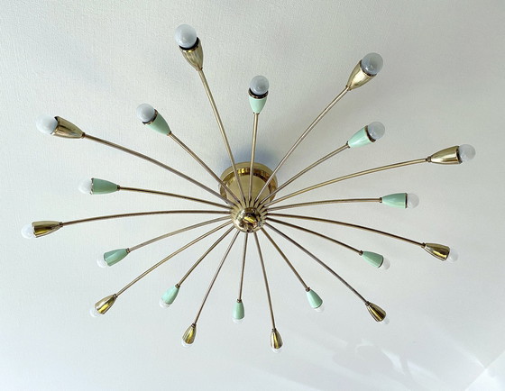 Image 1 of Xxl Vintage Italiaanse Spoetnik Hanglamp