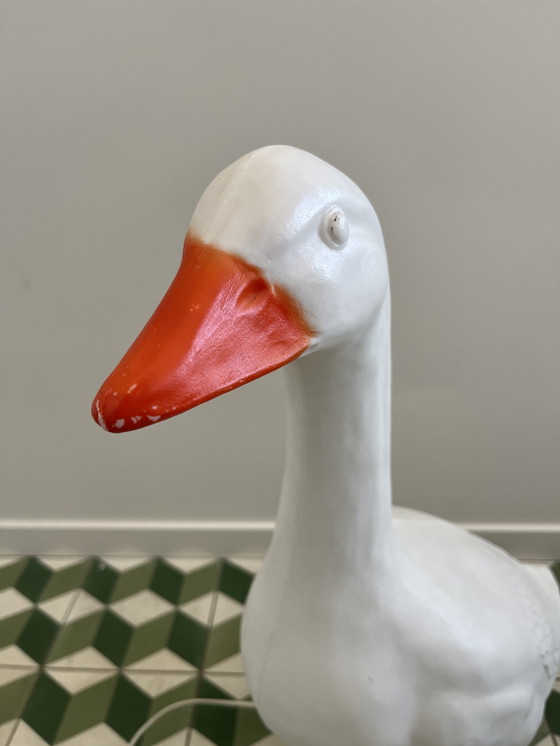 Image 1 of Vintage Gladys Goose Lamp