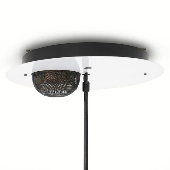 Image 1 of Vintage "Alesia" uitschuifbare metalen kroonluchter van Carlo Forcolini voor Artemide, Italië 1980