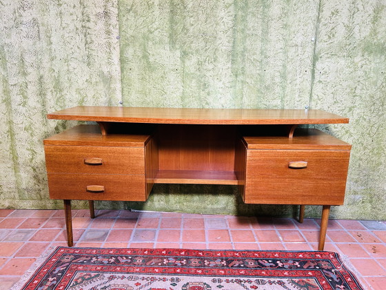 Image 1 of Mid century retro vintage teak bureau van GPlan 1960