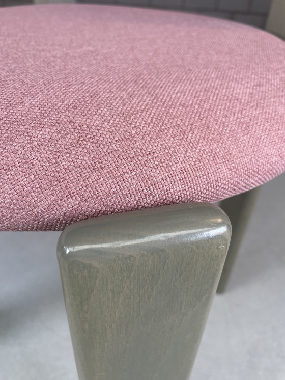 Image 1 of 4x Bruno Rey chair groen/roze