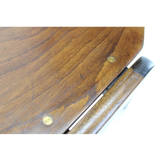 Image 1 of Set van 7 vintage beuken eetkamerstoelen, Duitsland 1970