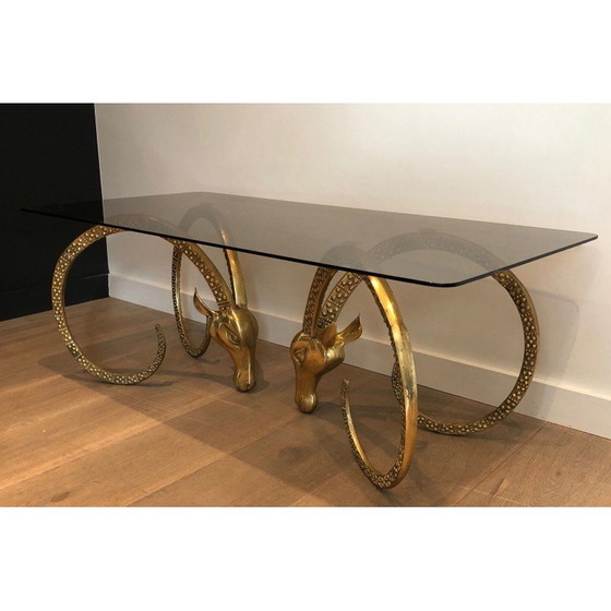 Image 1 of Vintage bronzen salontafel van Alain Chervet, Frankrijk 1970