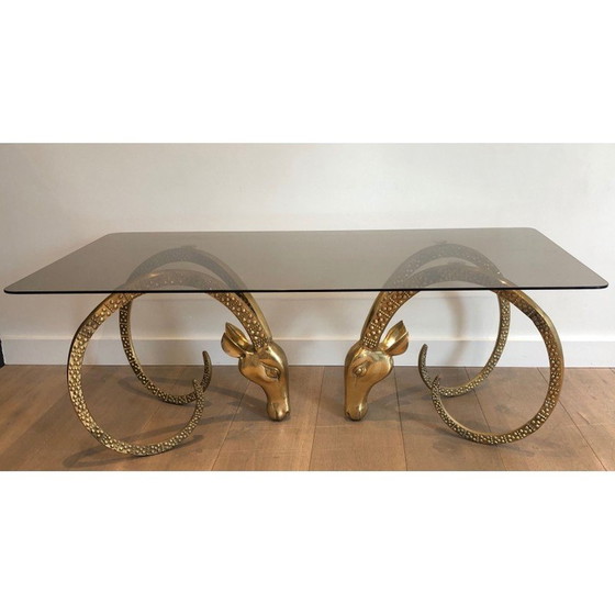 Image 1 of Vintage bronzen salontafel van Alain Chervet, Frankrijk 1970