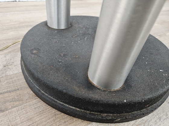 Image 1 of Murano Swirl vloerlamp met drie lichtpunten Mid Century 70S