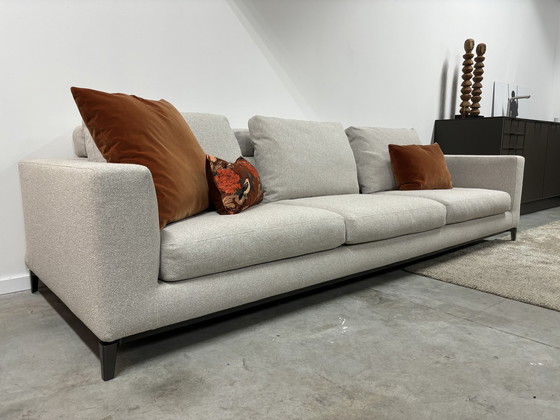 Image 1 of Minotti Andersen 104x288cm in stof greige bouclé 