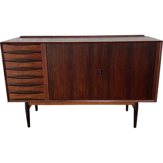 Image 1 of Vintage highboard met twee schuifdeuren van Arne Vodder voor Sibast, Denemarken 1950
