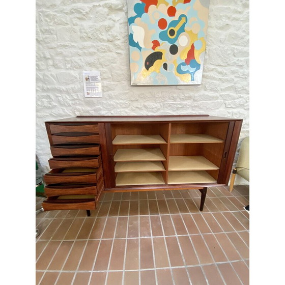 Image 1 of Vintage highboard met twee schuifdeuren van Arne Vodder voor Sibast, Denemarken 1950