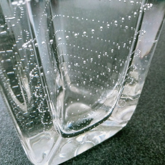 Image 1 of Vintage Floris Meydam Solifleur Driehoekig Glas Vaas