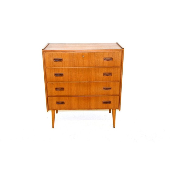 Image 1 of Scandinavische vintage ladekast van teak en beuken, Zweden 1960