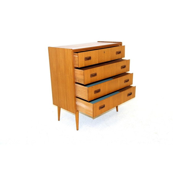 Image 1 of Scandinavische vintage ladekast van teak en beuken, Zweden 1960