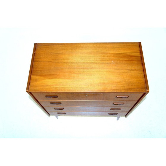 Image 1 of Scandinavische vintage ladekast van teak en beuken, Zweden 1960